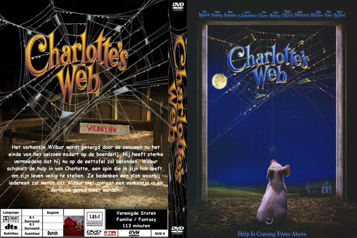 Charlottes Web DVD NL CUSTOM | DVD Covers | Cover Century | Over 1.000. ...