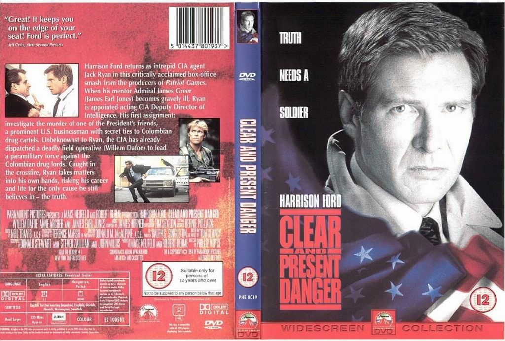 Clear Of Present Danger DVD US | DVD Covers | Cover ...