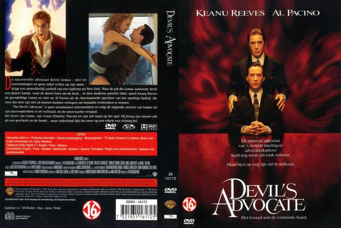 Devils Advocate DVD NL | DVD Covers | Cover Century | Over 1.000