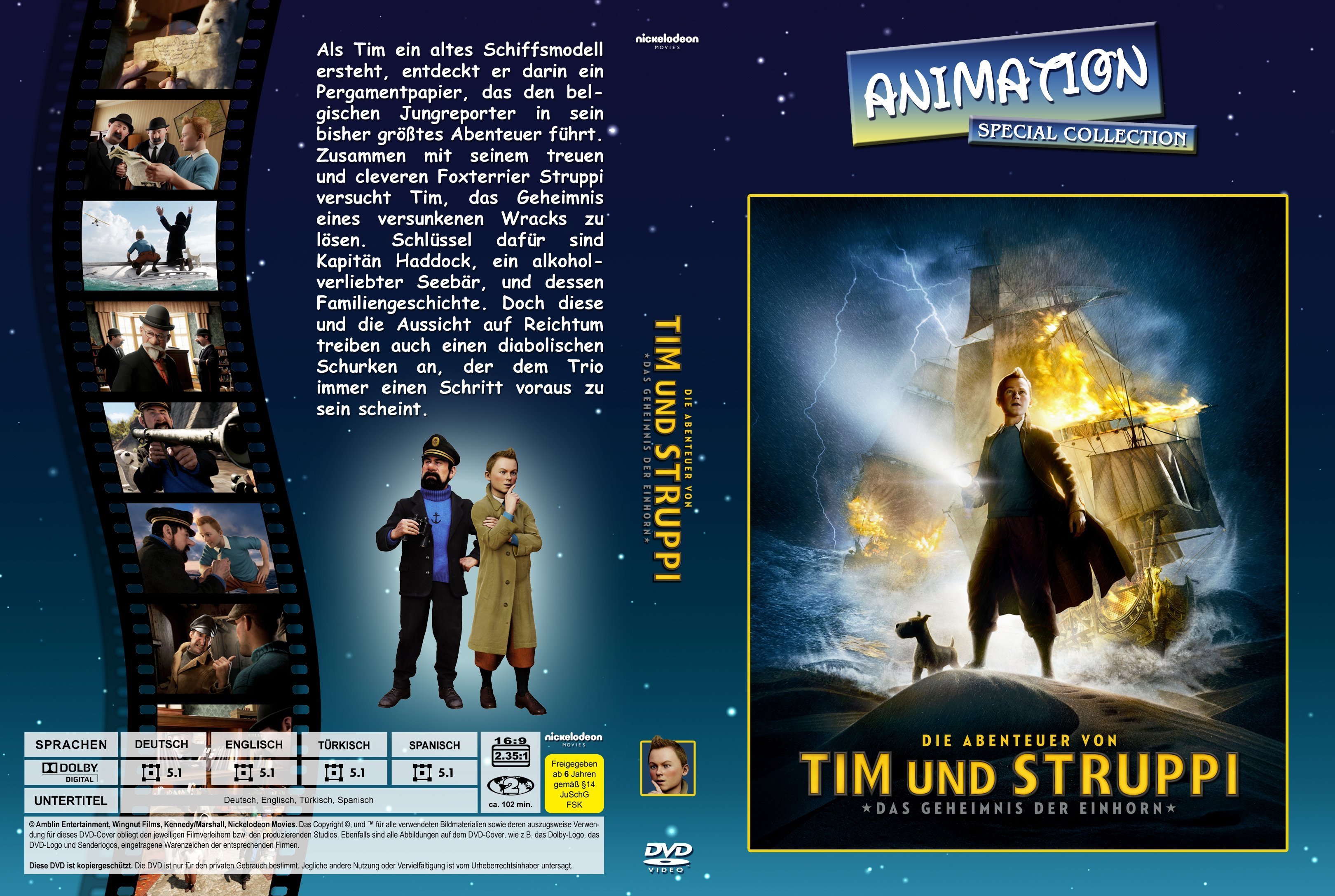 Die Abenteuer Von Tim Und Struppi Das Geheimnis Der Einhorn | DVD ...