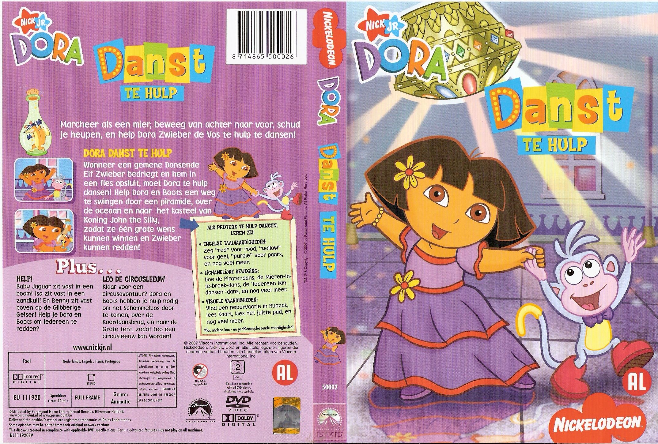 Dora The Explorer Danst Te Hulp DVD NL1 | DVD Covers | Cover Century ...