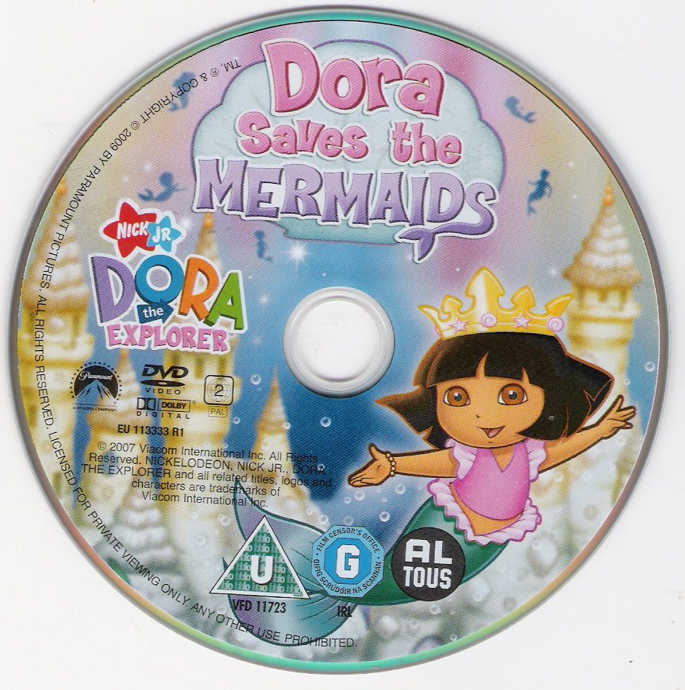 Dora The Explorer Dora Redt De Zeemeerminnen DVD CD | DVD Covers ...