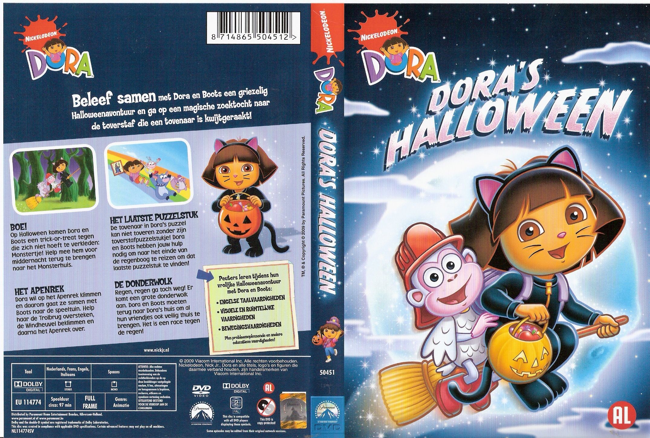 Dora The Explorer Halloween DVD NL | DVD Covers | Cover Century | Over ...