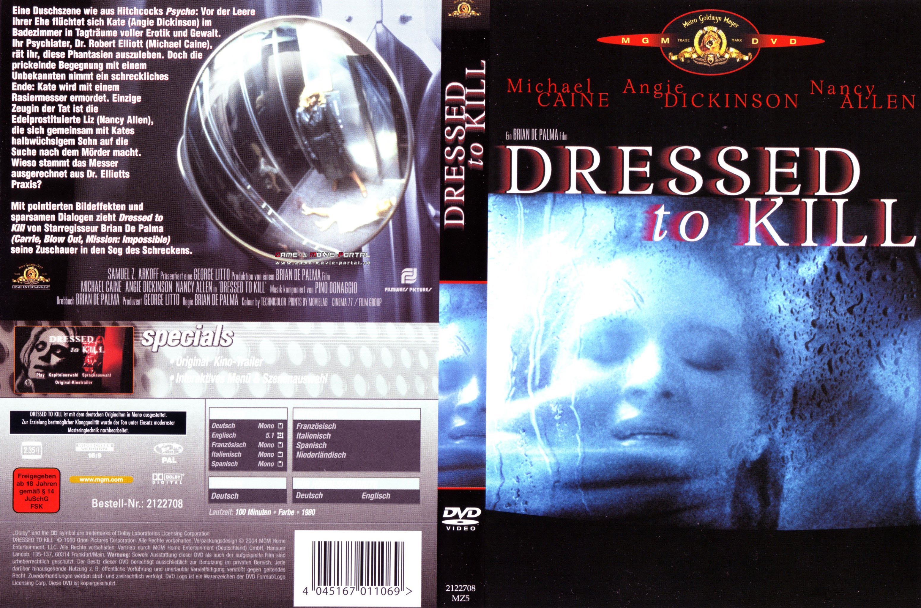 Dressed To Kill dvd cover german | DVD Covers | Cover Century | Over 1. ...