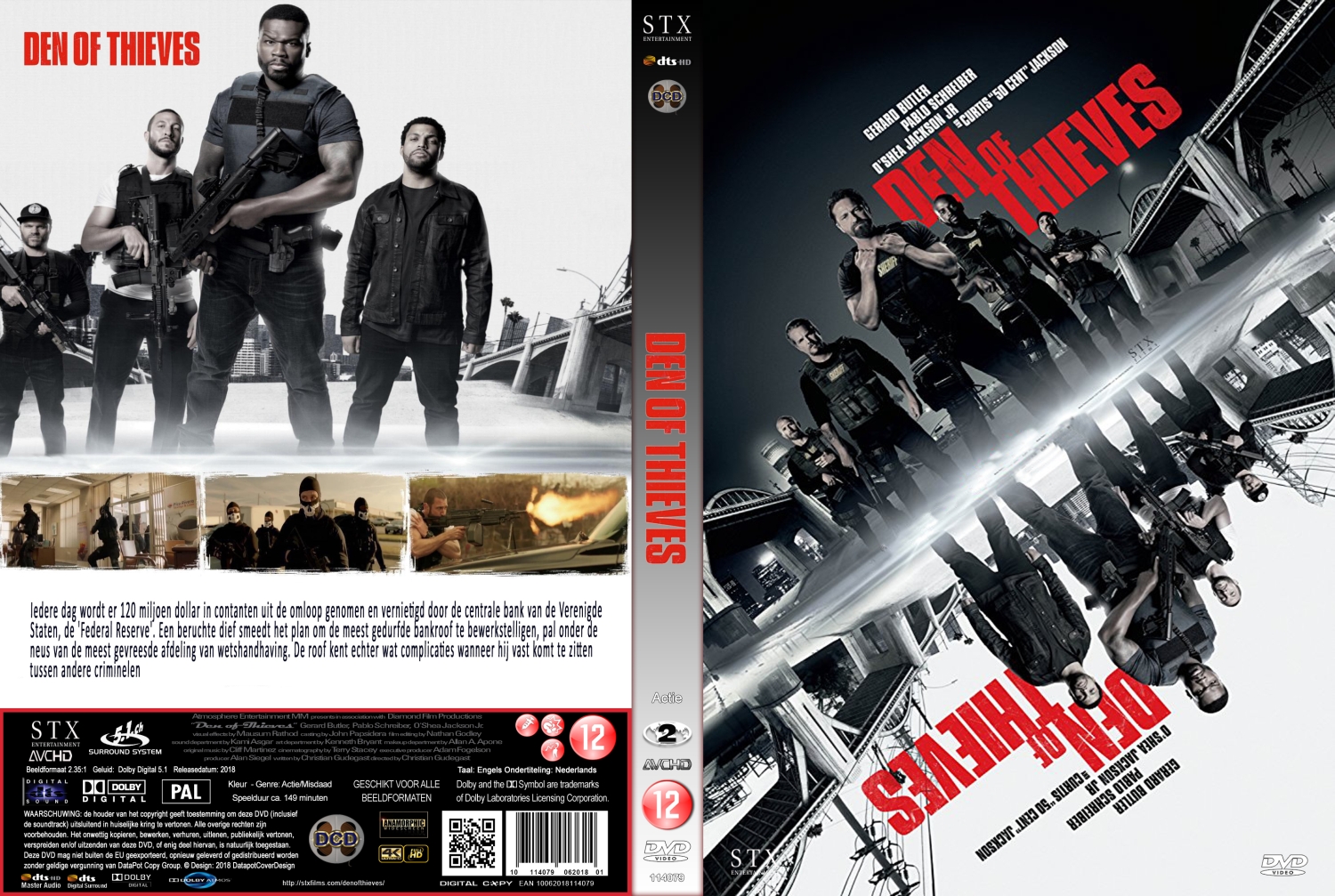 den of thieves (2018) DVD Cover | DVD Covers | Cover Century | Over 1. ...