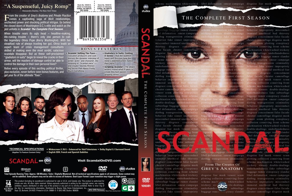 Dvd Covers Scandal Season 1 8 Dvd Covers Cover Century Over 1 000 000 Album Art Covers For Free