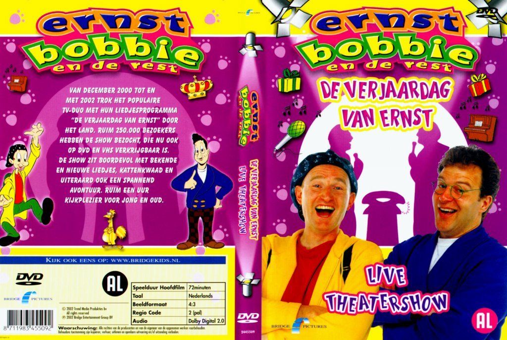 Ernst Bobbie En De Rest De Verjaardag Van Ernst DVD NL | DVD Covers ...