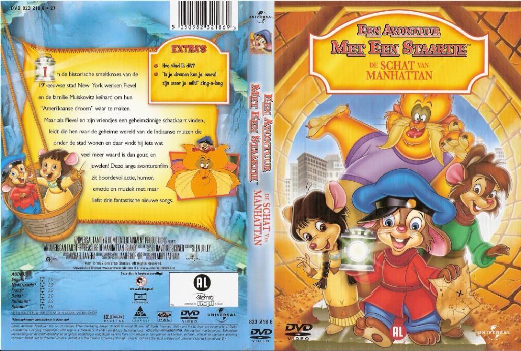 Fievel Vol. 03 De Schat Van Manhattan DVD NL | DVD Covers | Cover ...