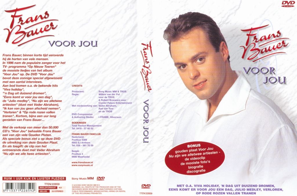 Onderhoudbaar Pasen Aanzetten Frans Bauer Voor Jou DVD NL | DVD Covers | Cover Century | Over 1.000.000  Album Art covers for free