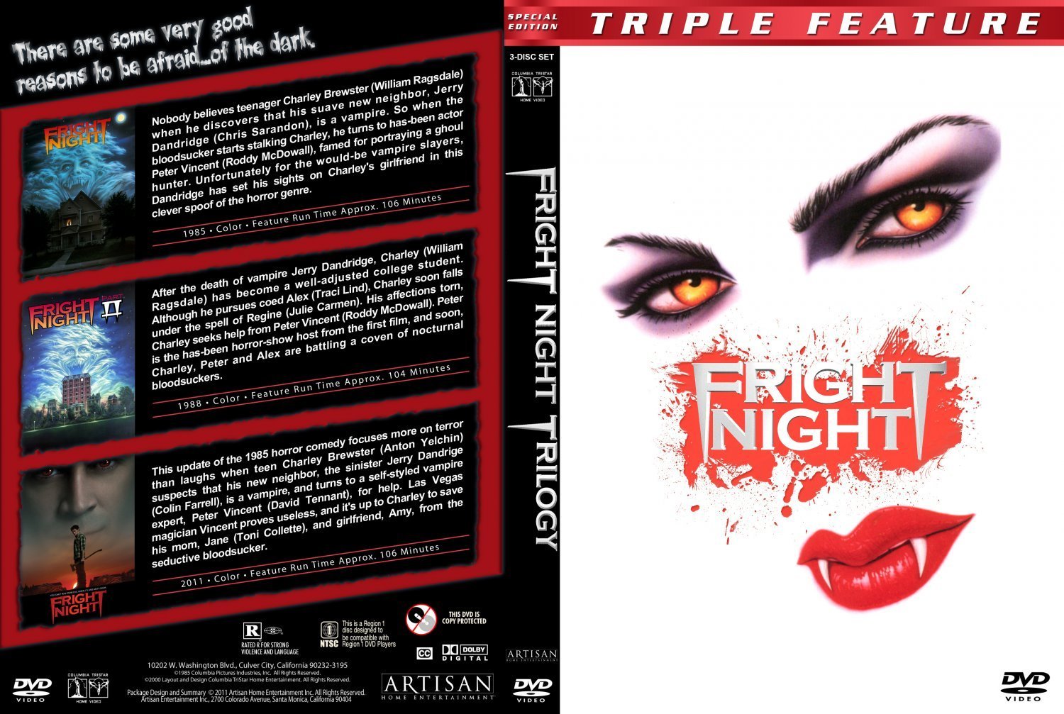 Fright Night Trilogy | DVD Covers | Cover Century | Over 1.000.000 ...