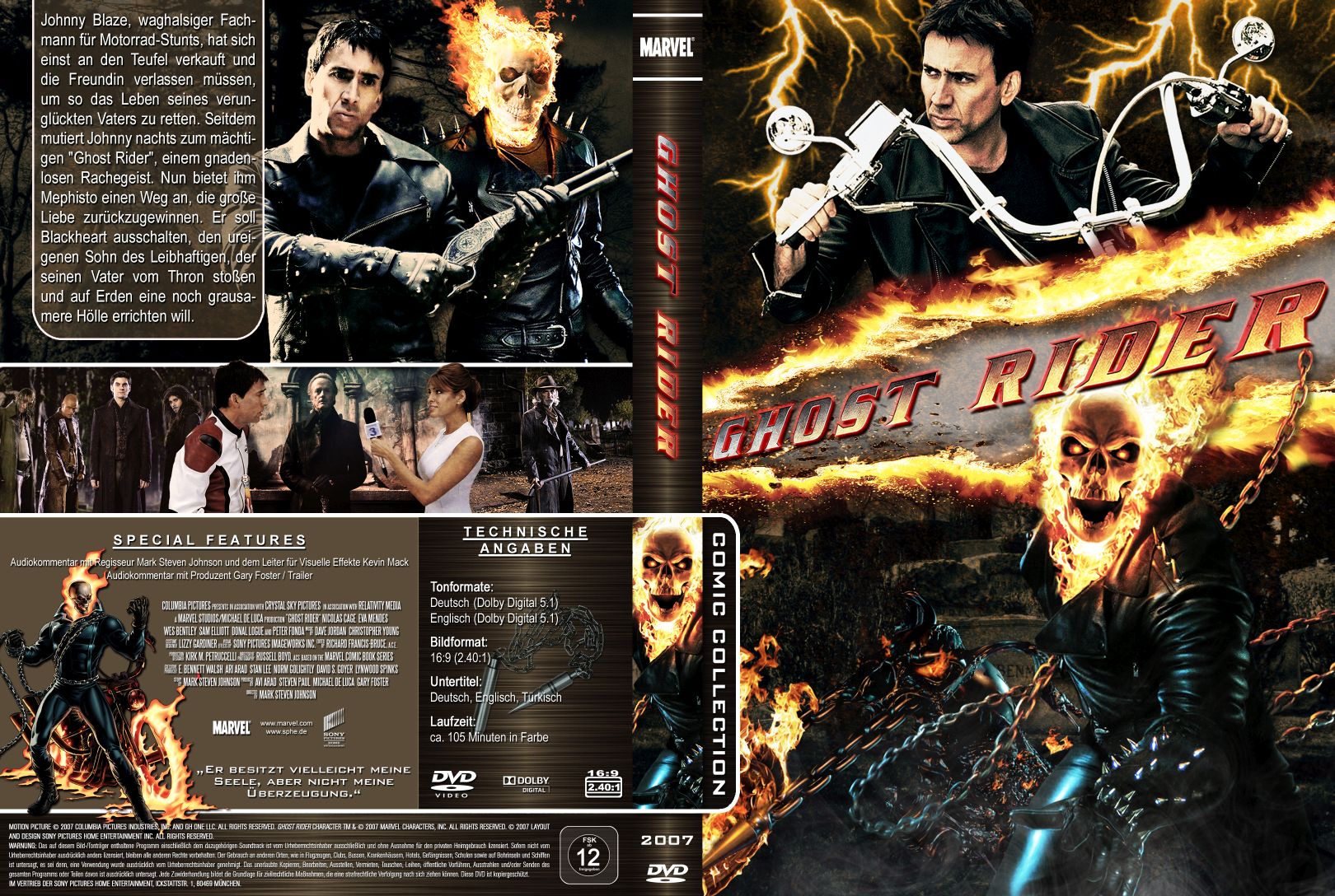 ghost rider 1 | DVD Covers | Cover Century | Over 1.000.000 Album Art ...