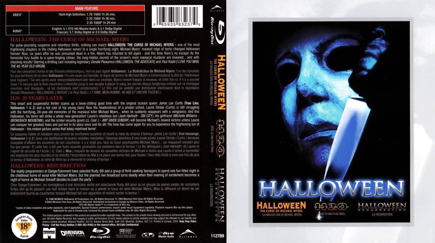 Halloween 6 H20 Resurrection | DVD Covers | Cover Century | Over 1.000. ...