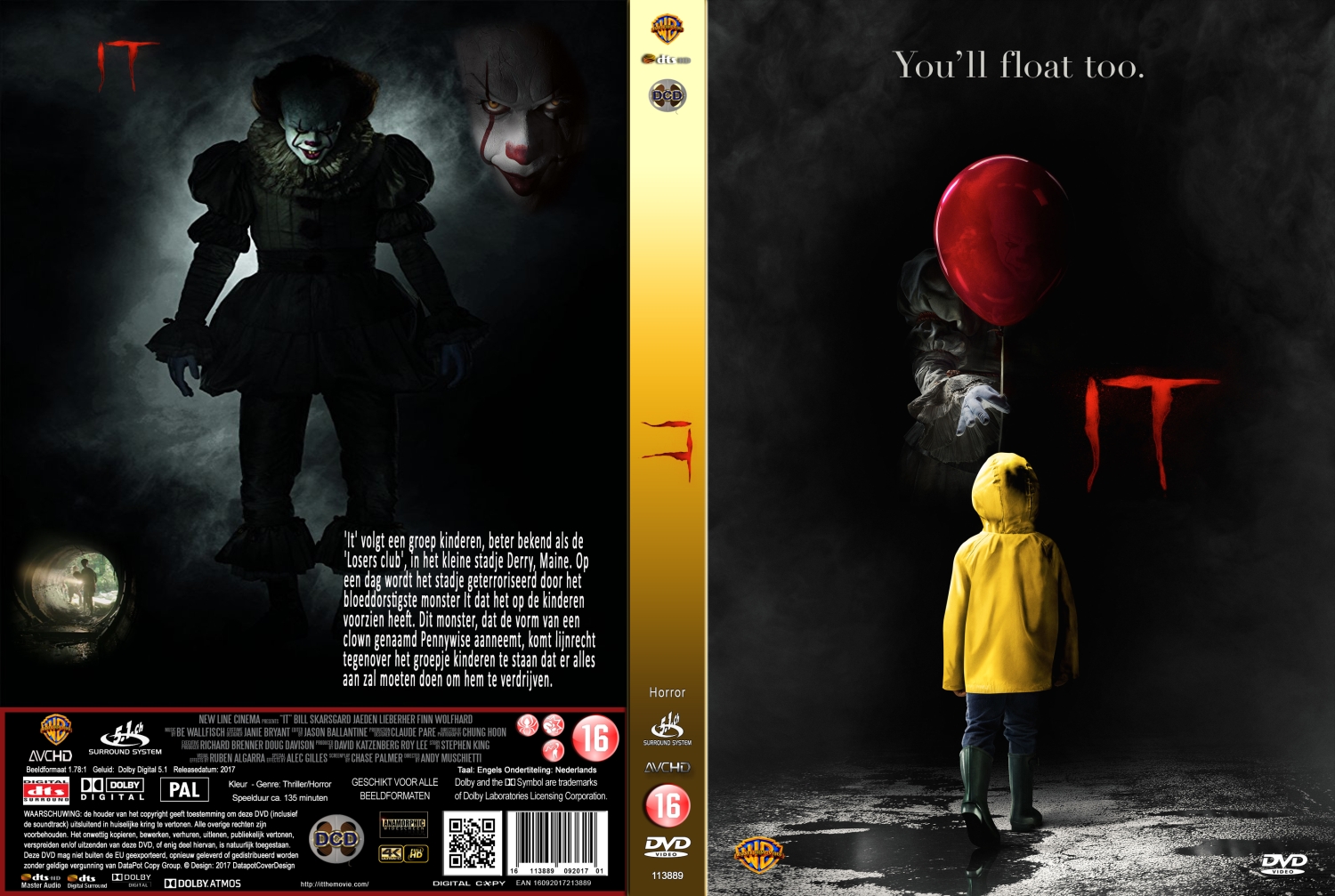 it (2017) DVD Cover | DVD Covers | Cover Century | Over 1.000.000 Album ...