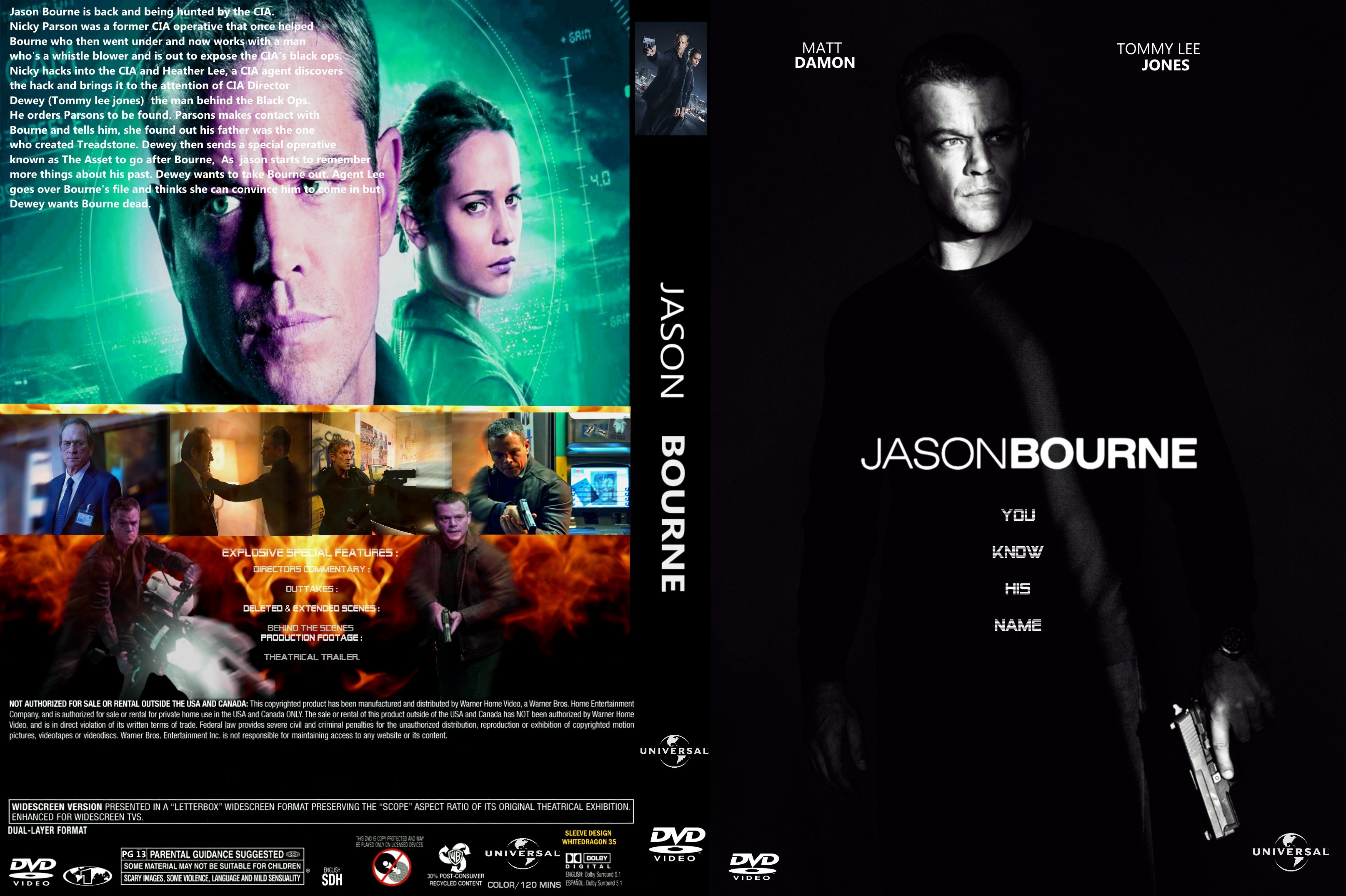 Jason Bourne 2016 Covers | DVD Covers | Cover Century | Over 1.000.000 ...