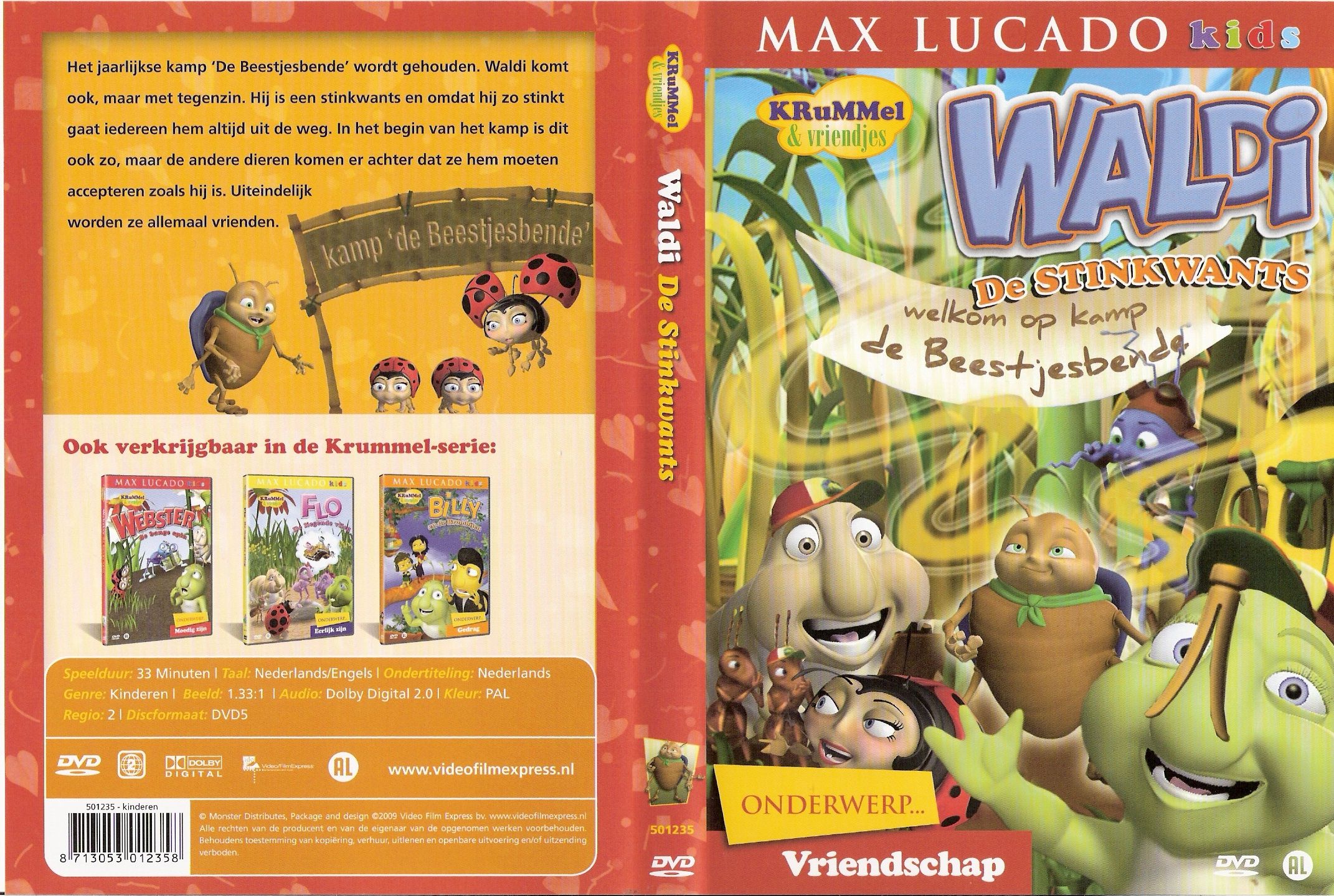 Krummel En Vriendjes Waldi De Stinkwants DVD NL1 | DVD Covers | Cover ...