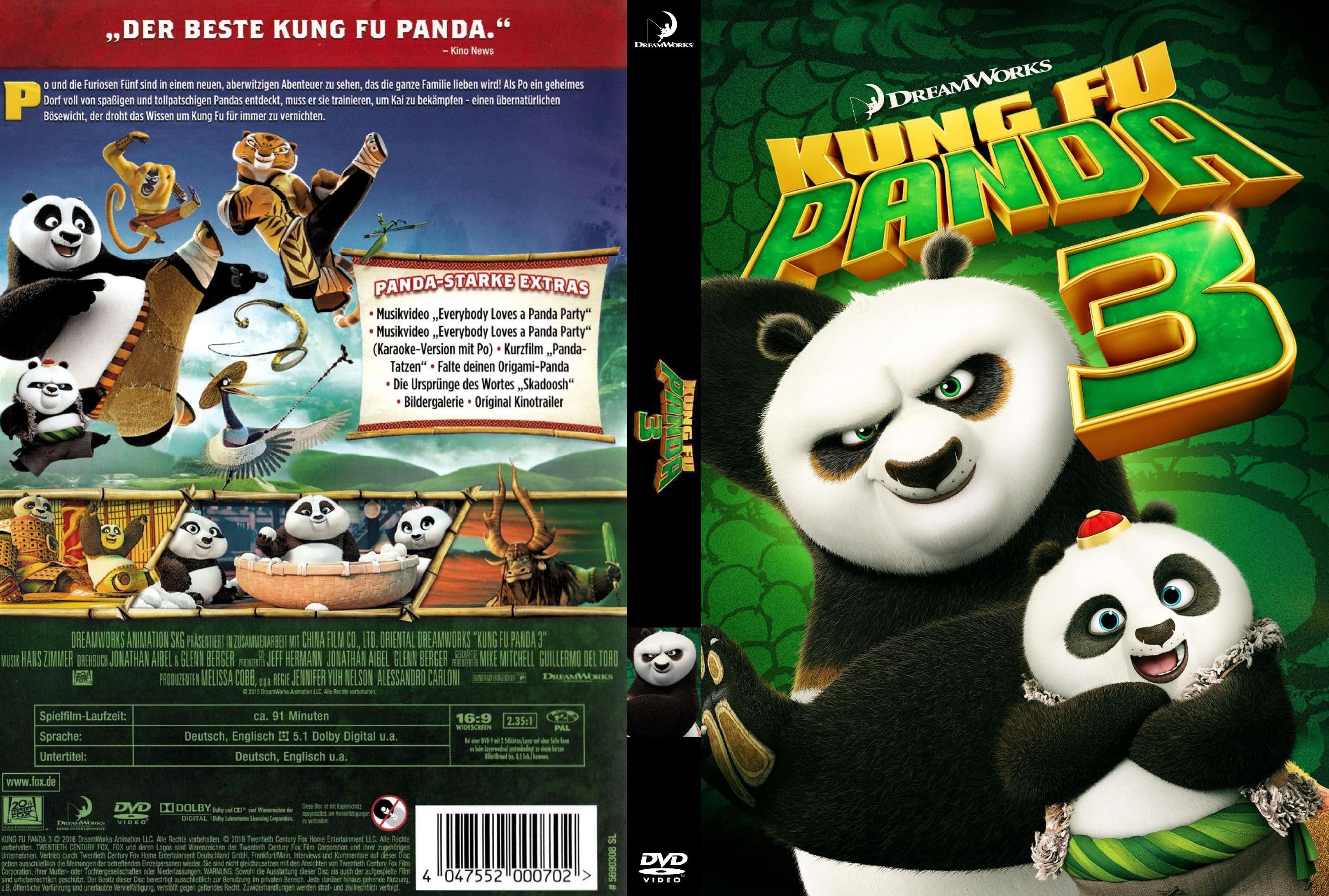 Kung Fu Panda 3 | DVD Covers | Cover Century | Over 1.000.000 Album Art ...