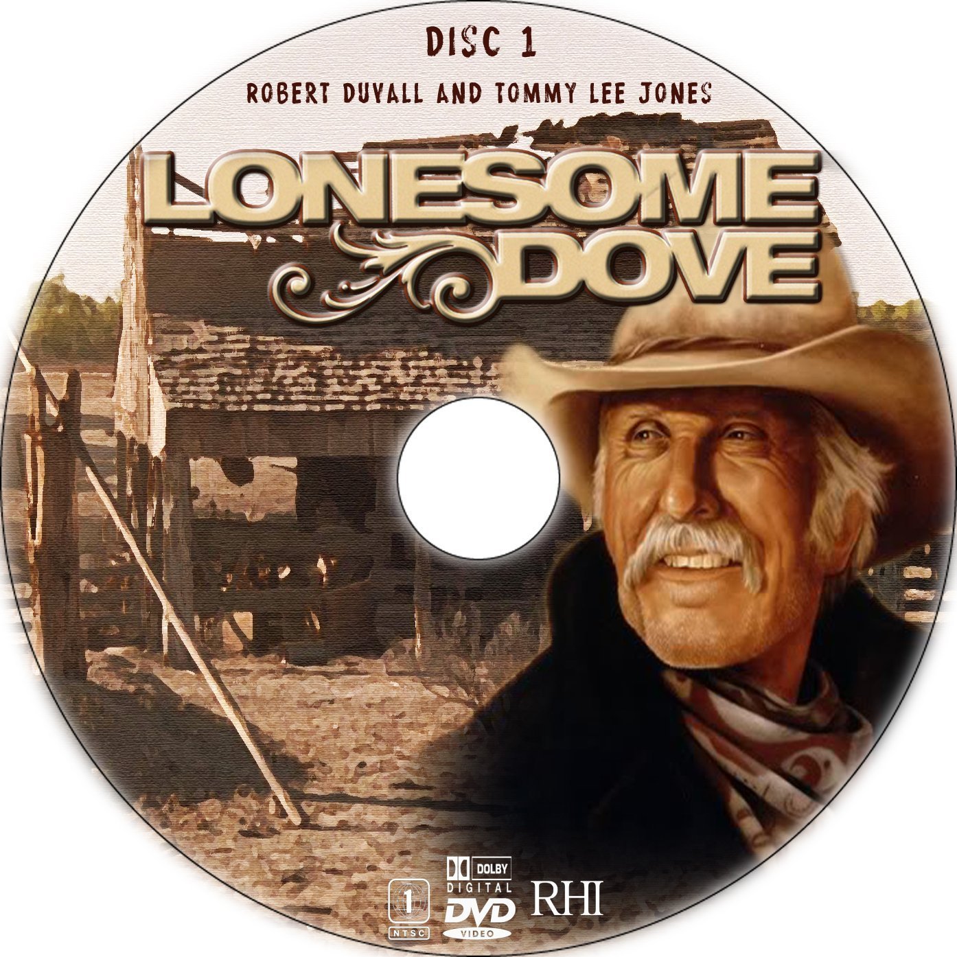 Lonesome Dove 1989 R1 DVD Label | DVD Covers | Cover Century | Over 1. ...