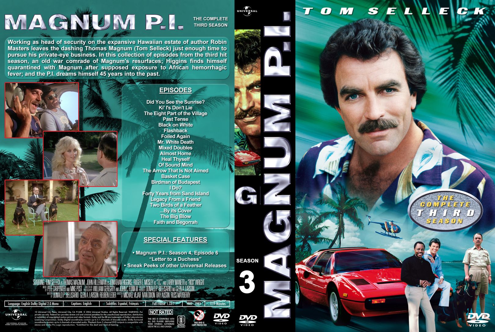 Magnum PI S3 | DVD Covers | Cover Century | Over 1.000.000 Album Art ...