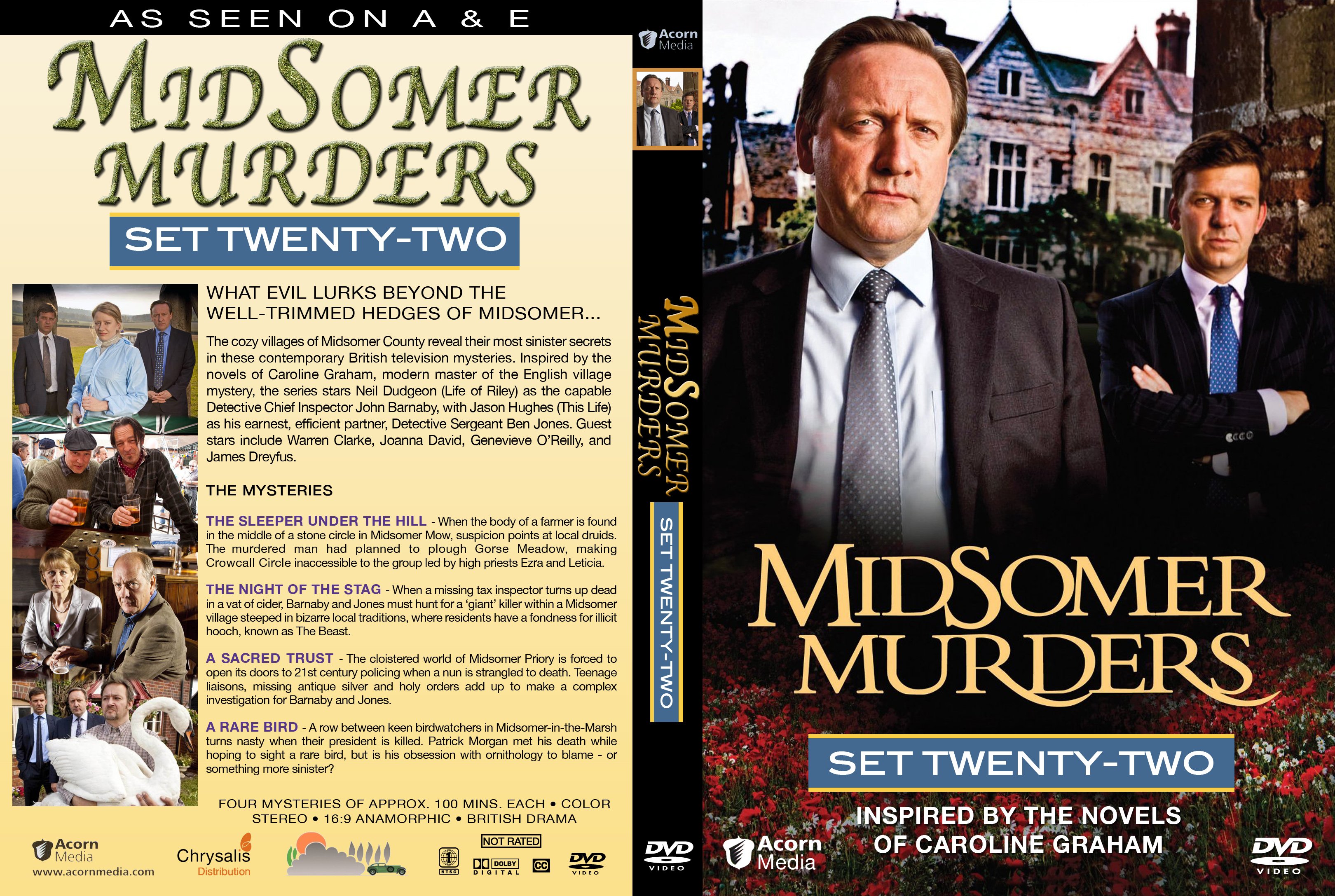 Midsomer Murders Set 22 R1 Cover Labels 4 | DVD Covers | Cover Century ...