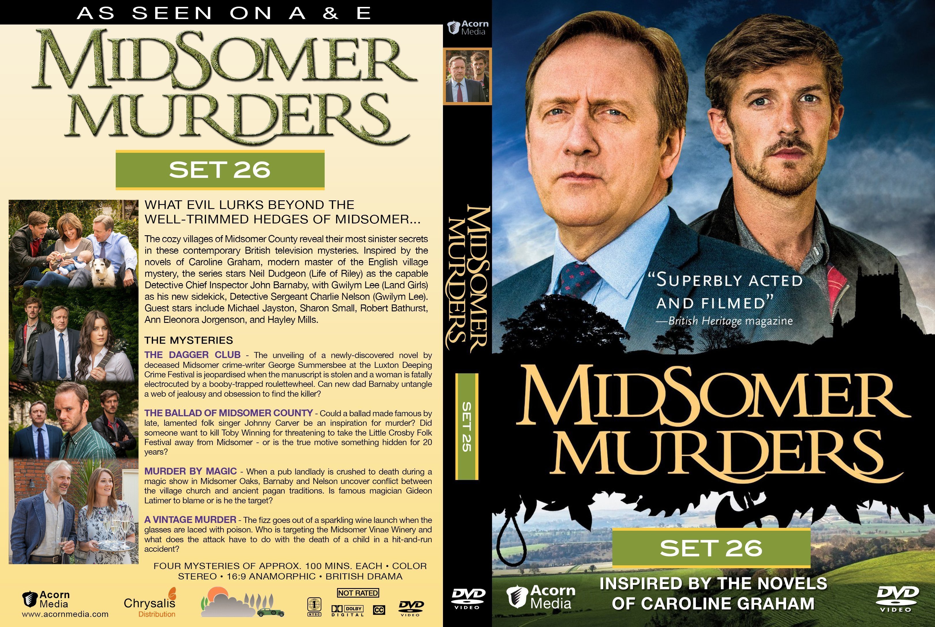 Midsomer Murders Set 26 Series 17 R1 Cover labels 2 | DVD Covers ...