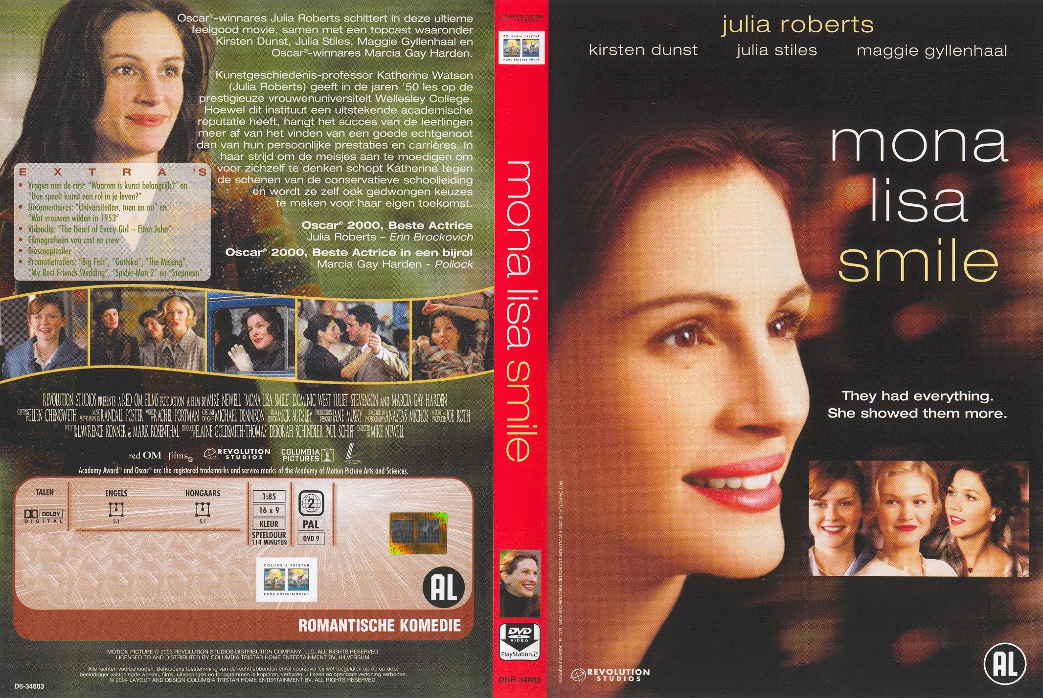 Mona Lisa Smile Pal Misc Dvd1 | DVD Covers | Cover Century | Over 1.000 ...