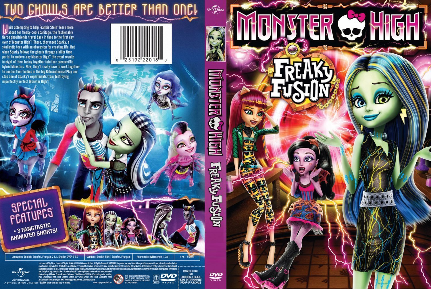 Monster High Freaky Fusion | DVD Covers | Cover Century | Over 1.000. ...