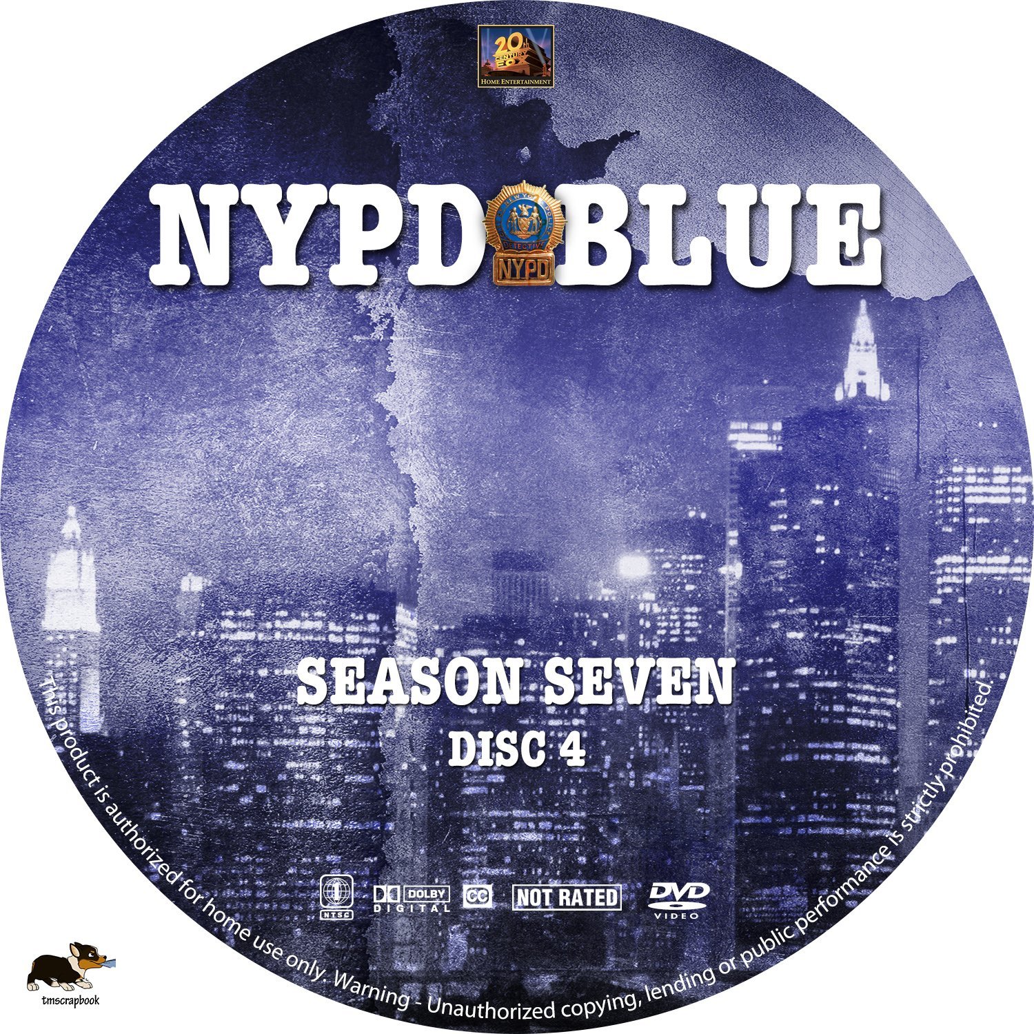 Nypd Blue Season 7 2000 R1 Labels 2 Dvd Covers Cover Century Over