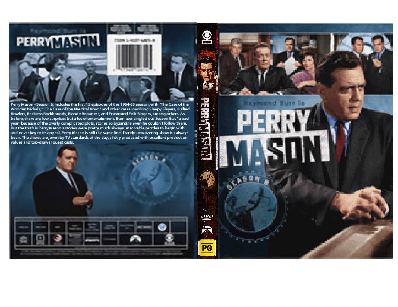 Perry Mason Complete Season 8 DVD Labels 4 | DVD Covers | Cover Century ...