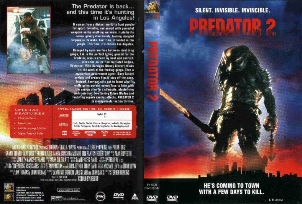 Predator 2 DVD US | DVD Covers | Cover Century | Over 1.000.000 Album Art  covers for free