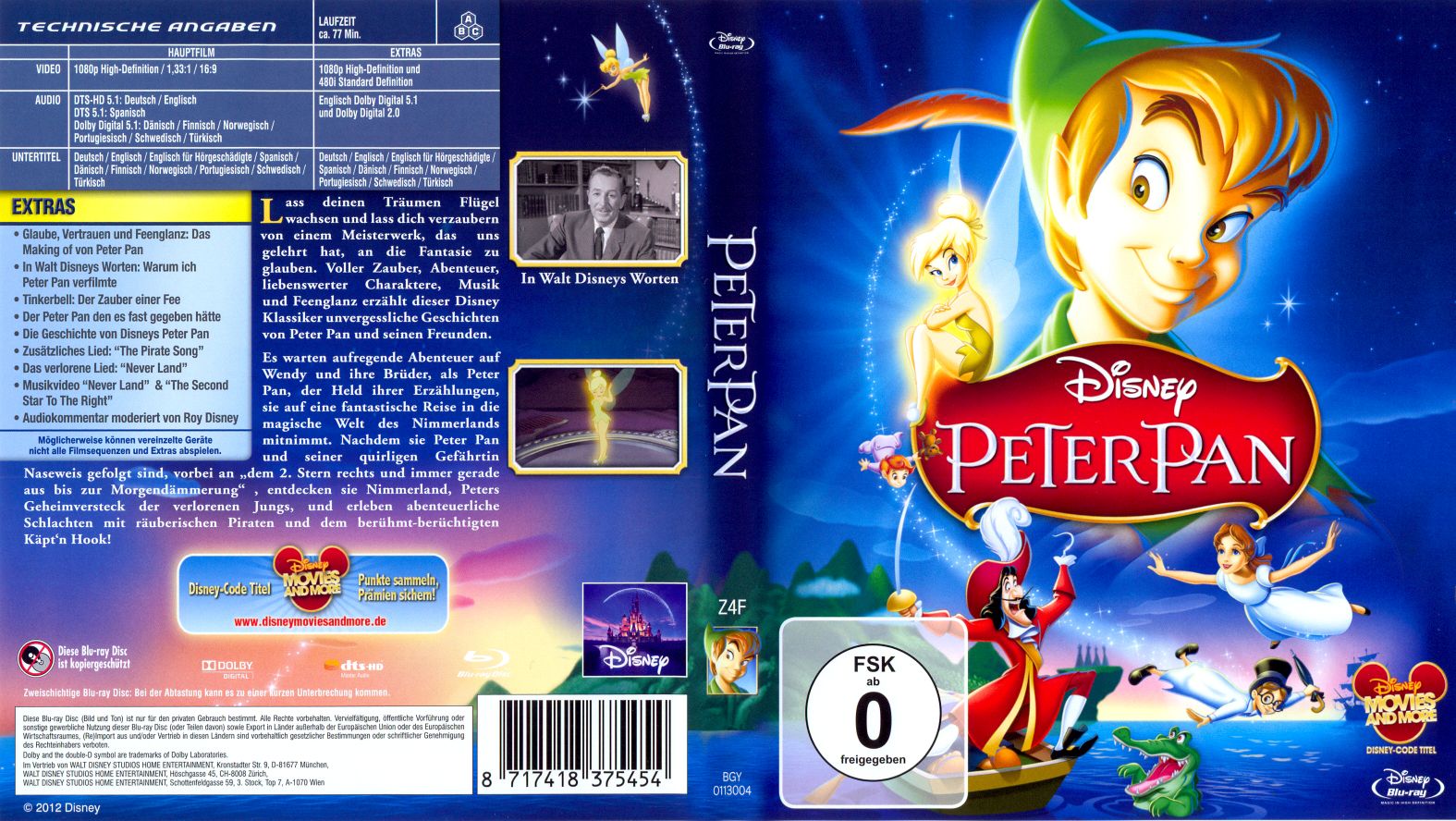 peter pan 1 | DVD Covers | Cover Century | Over 1.000.000 Album Art ...