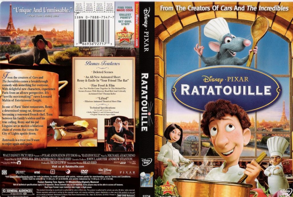 Ratatouille DVD US | DVD Covers | Cover Century | Over 500 ...