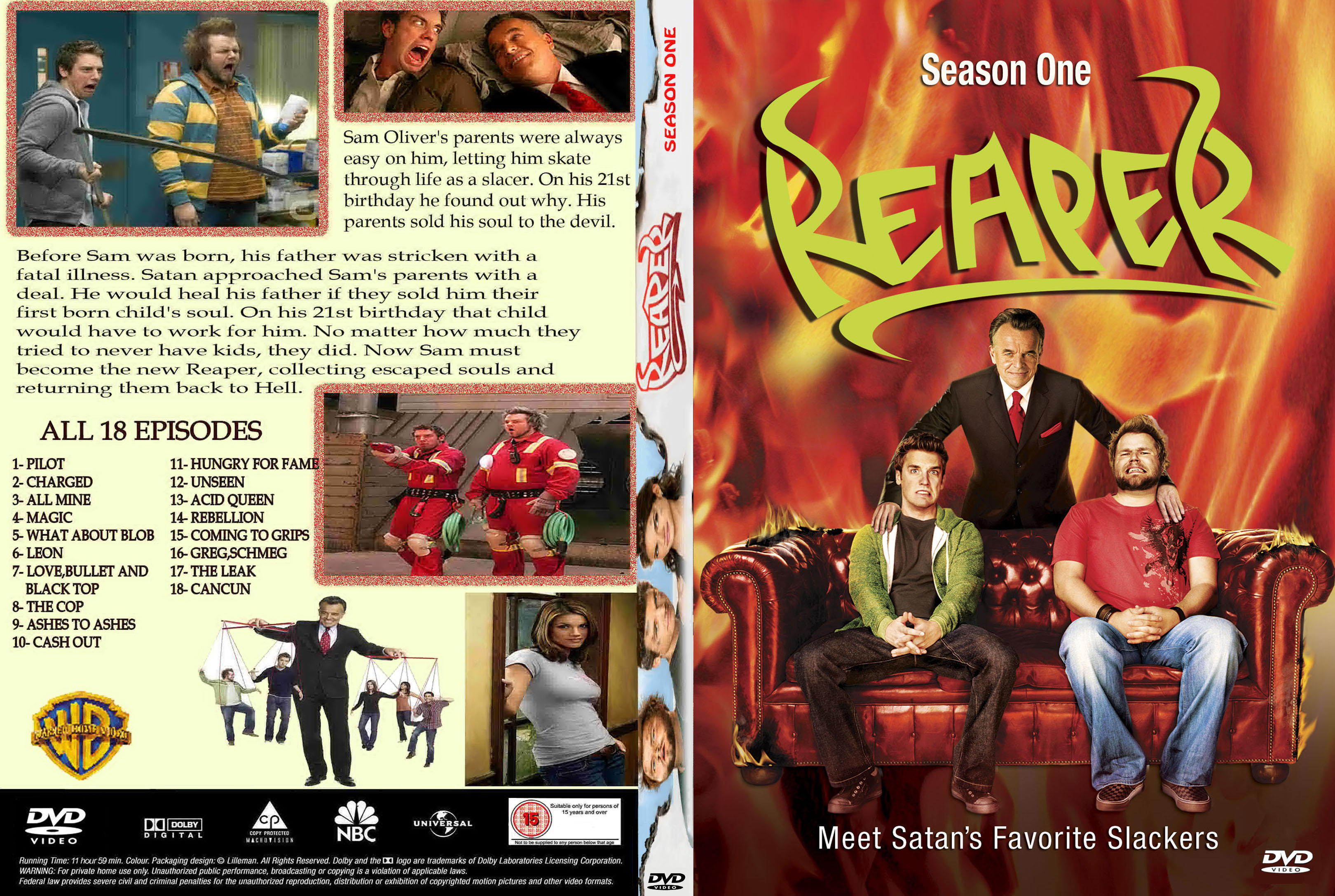 Reaper Season 1 2008 | DVD Covers | Cover Century | Over 1.000.000 ...