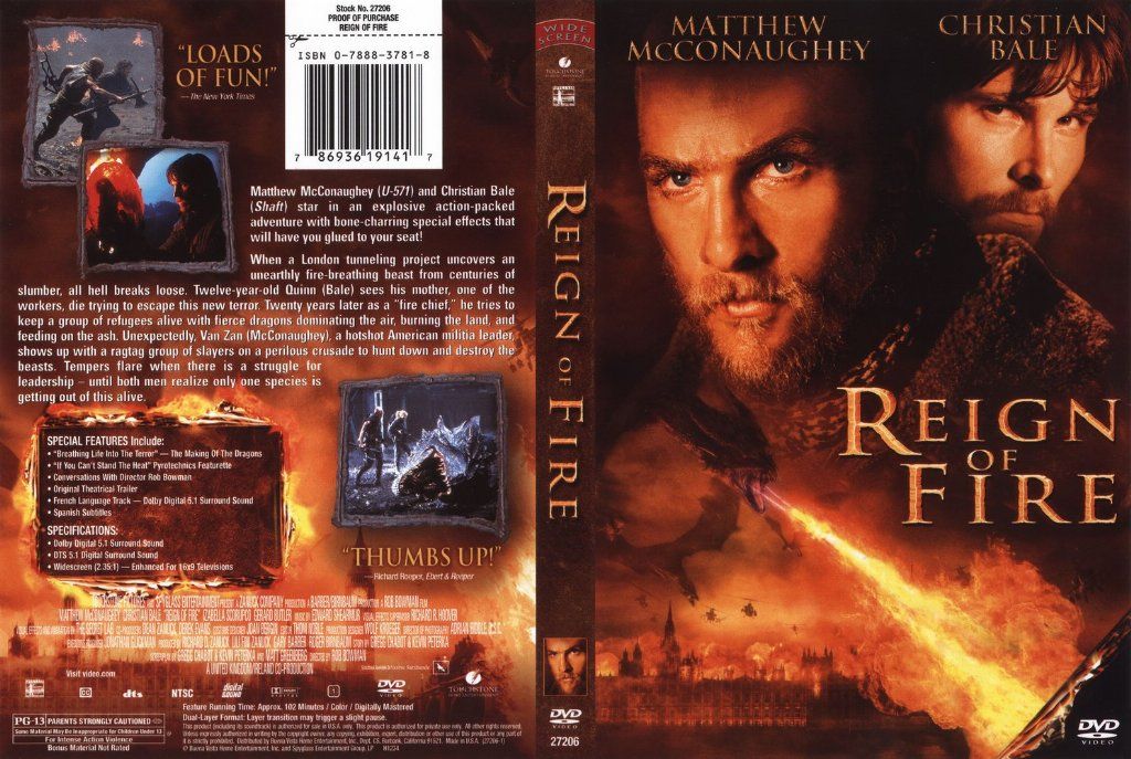 Reign Of Fire DVD US | DVD Covers | Cover Century | Over 1.000.000