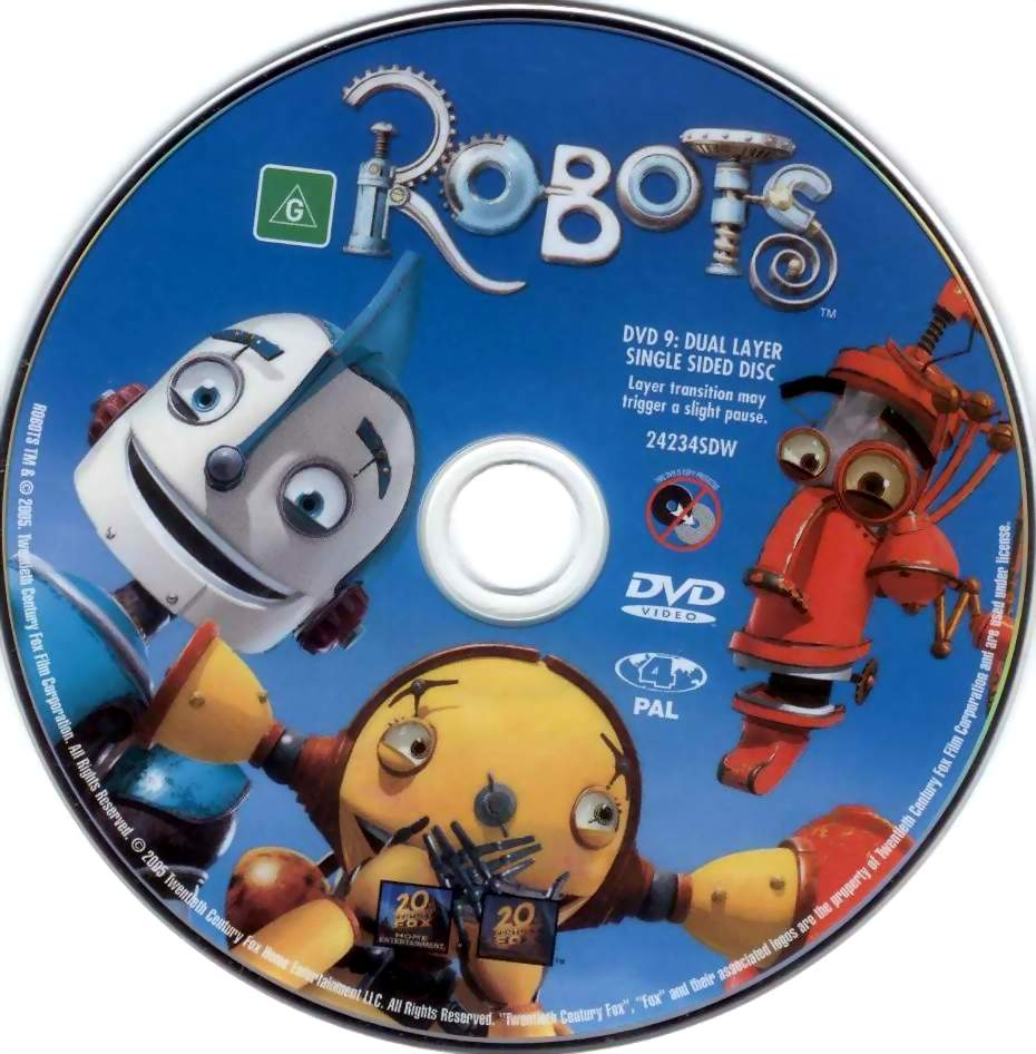 Robots 2005 Disc Label | DVD Covers | Cover Century | Over 1.000.000 ...