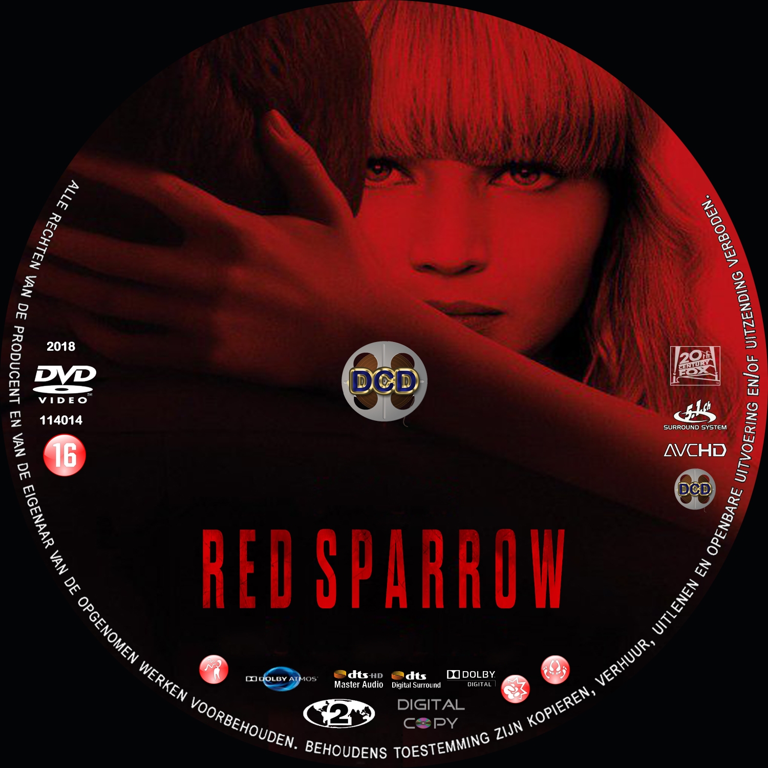 red sparrow 2018 DVD Cover CD DVD Covers Cover Century