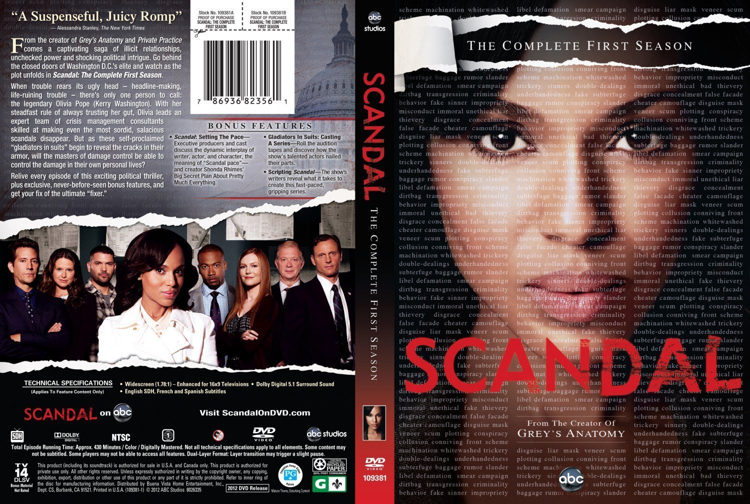 Scandal Season 1 Dvd Covers Cover Century Over 1000000 Album Art Covers For Free 6007