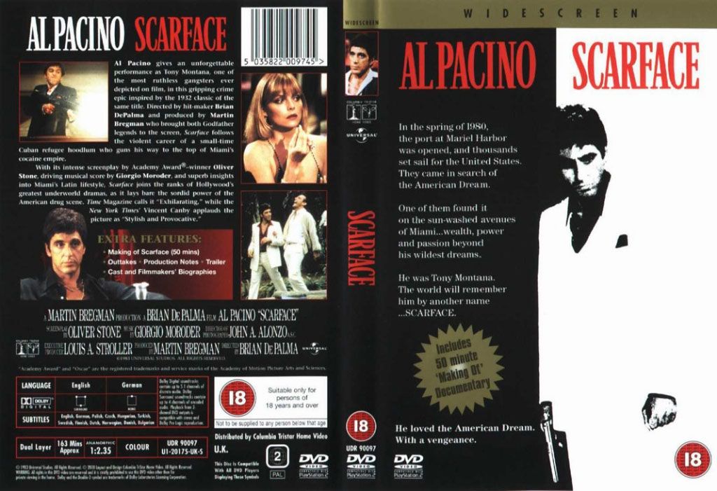 Scarface DVD US | DVD Covers | Cover Century | Over 1.000.000 Album Art ...