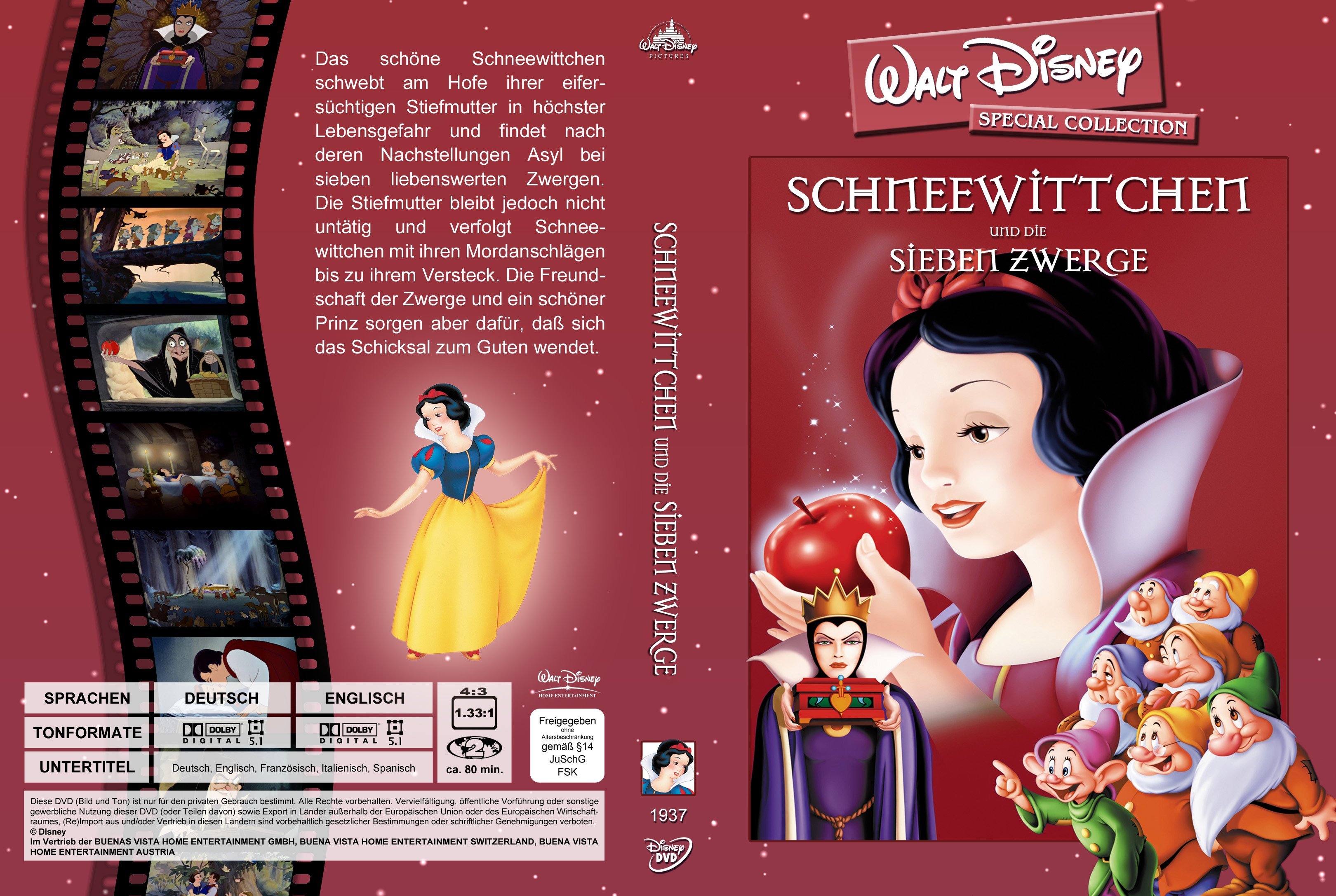 Schneewittchen Und Die Sieben Zwerge Walt Disney Special Collection Dvd Covers Cover Century 