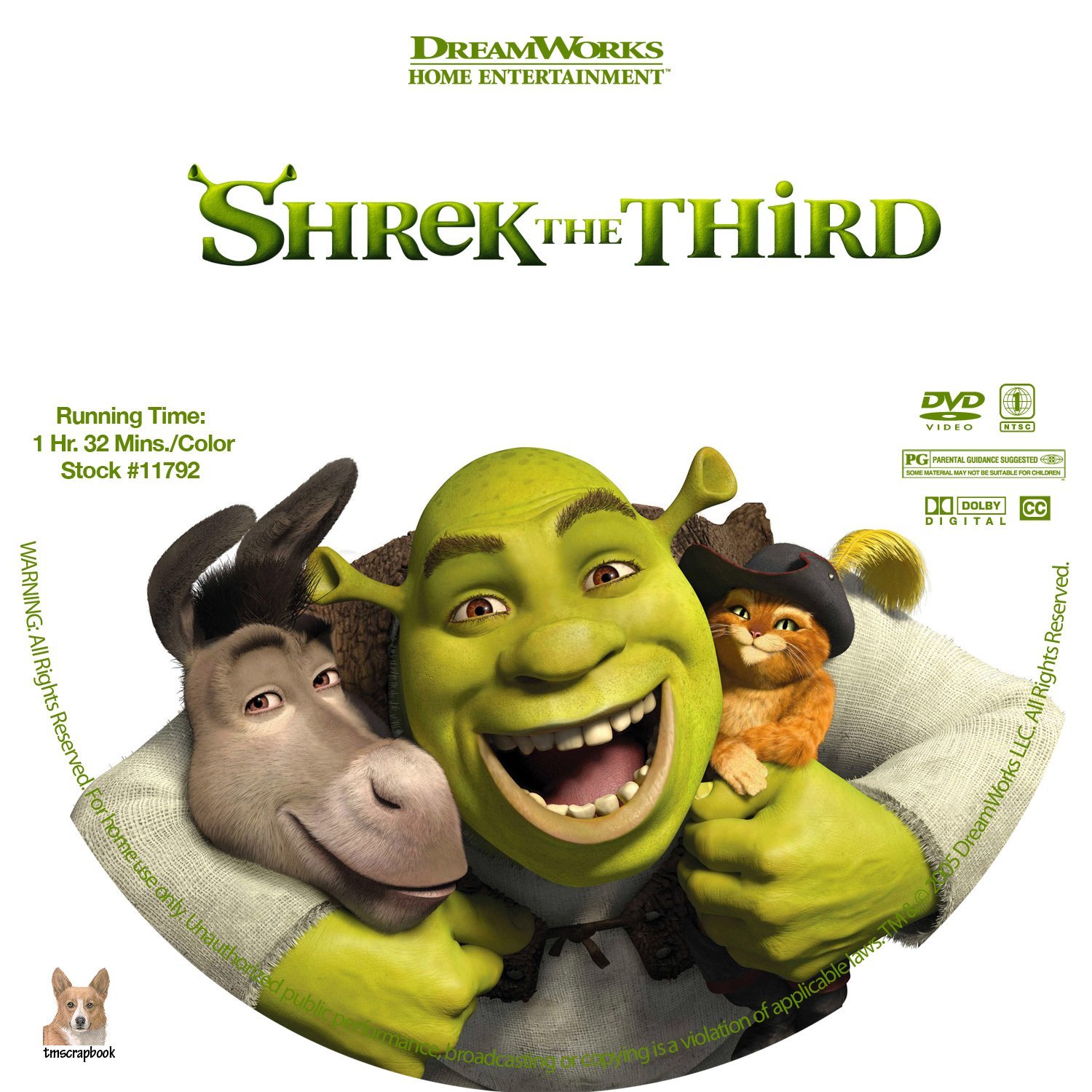 Shrek the Third 2007 R1 Labels 5 | DVD Covers | Cover Century | Over 1. ...