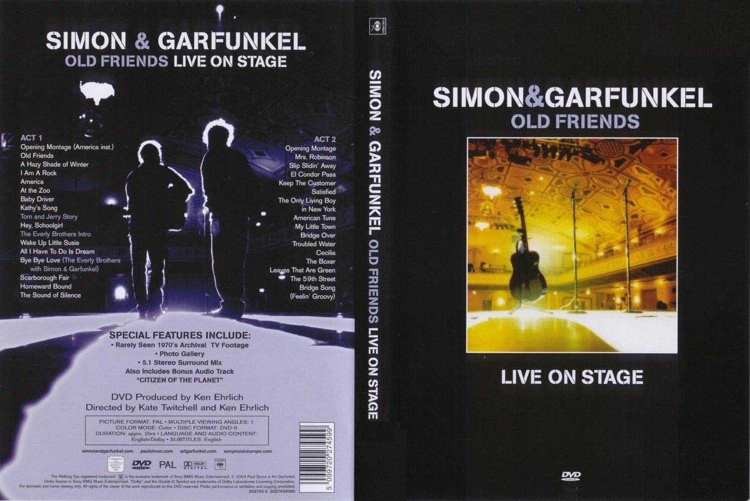 Simon and Garfunkel Old Friends Live On Stage DVD | DVD Covers | Cover Century | Over 1.000.000 Album Art covers for free