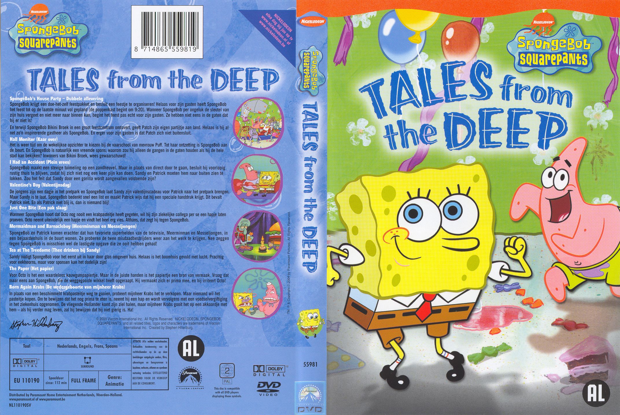 Spongebob Squarepants Tales From The Deep Pal Misc Dvd | DVD Covers ...