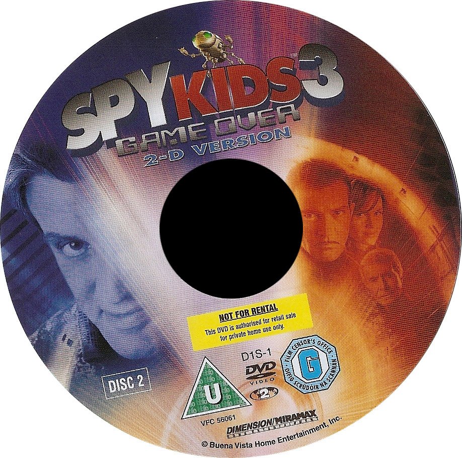 Spy Kids 3 D Game Over 2003 CE R2 1 | DVD Covers | Cover Century | Over ...