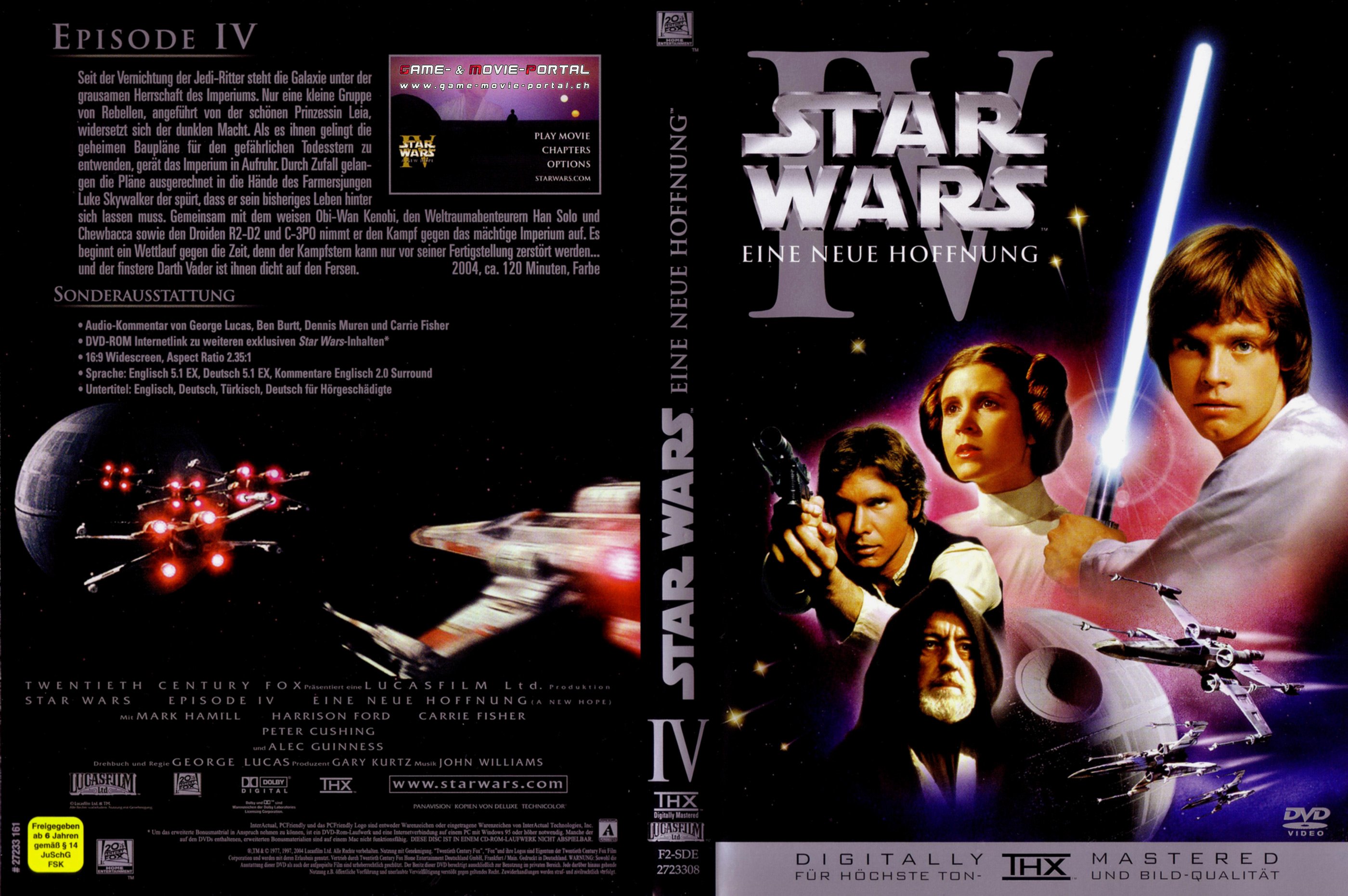 Star Wars Episode 4 Eine neue Hoffnung | DVD Covers | Cover Century ...