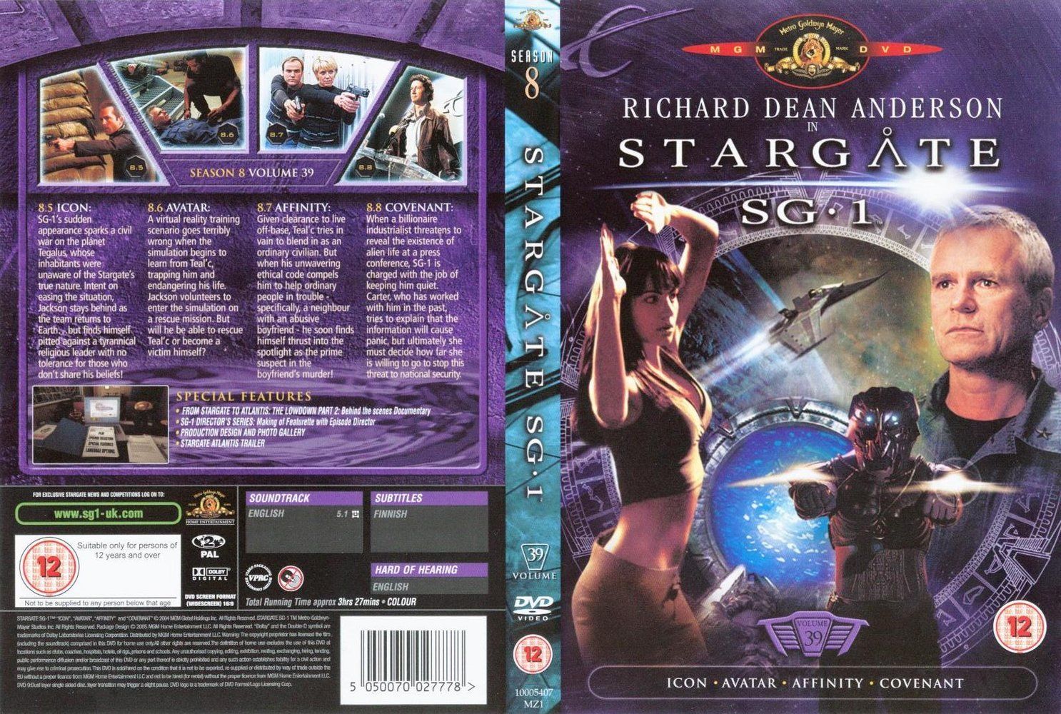 Stargate Sg 1 Season 08 Vol. 39 DVD US | DVD Covers | Cover Century ...