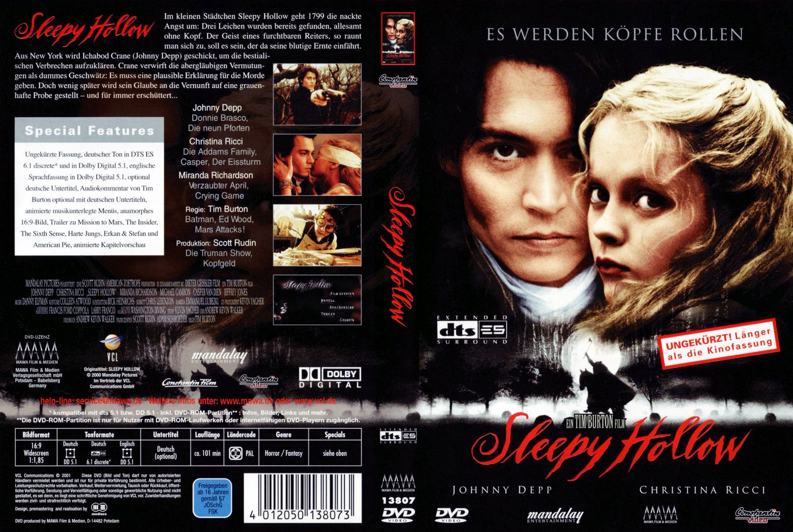 sleepy hollow | DVD Covers | Cover Century | Over 1.000.000 Album Art ...