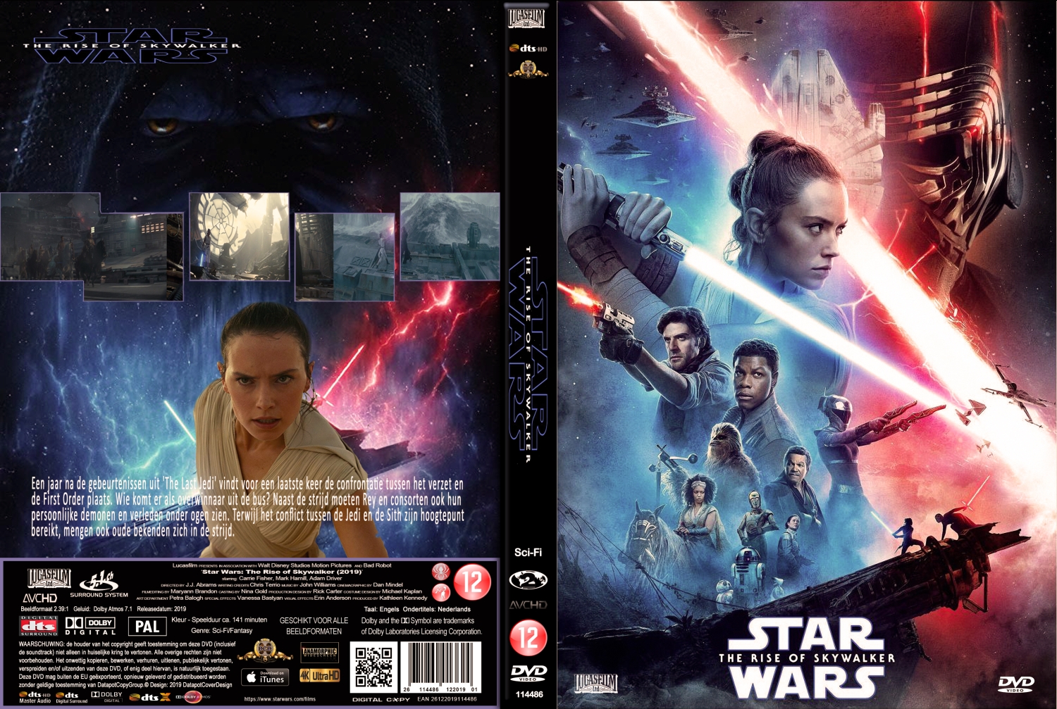 Star Wars The Rise Of Skywalker (2019) Dvd Cover 