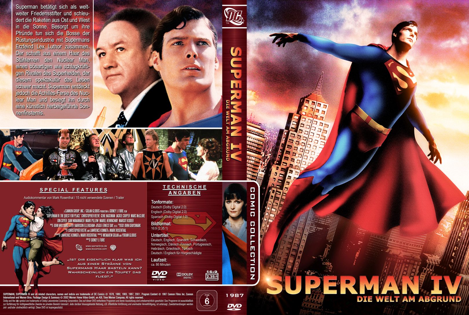 Superman 4 Version 2 Dvd Covers Cover Century Over 500 000 Album Art Covers For Free