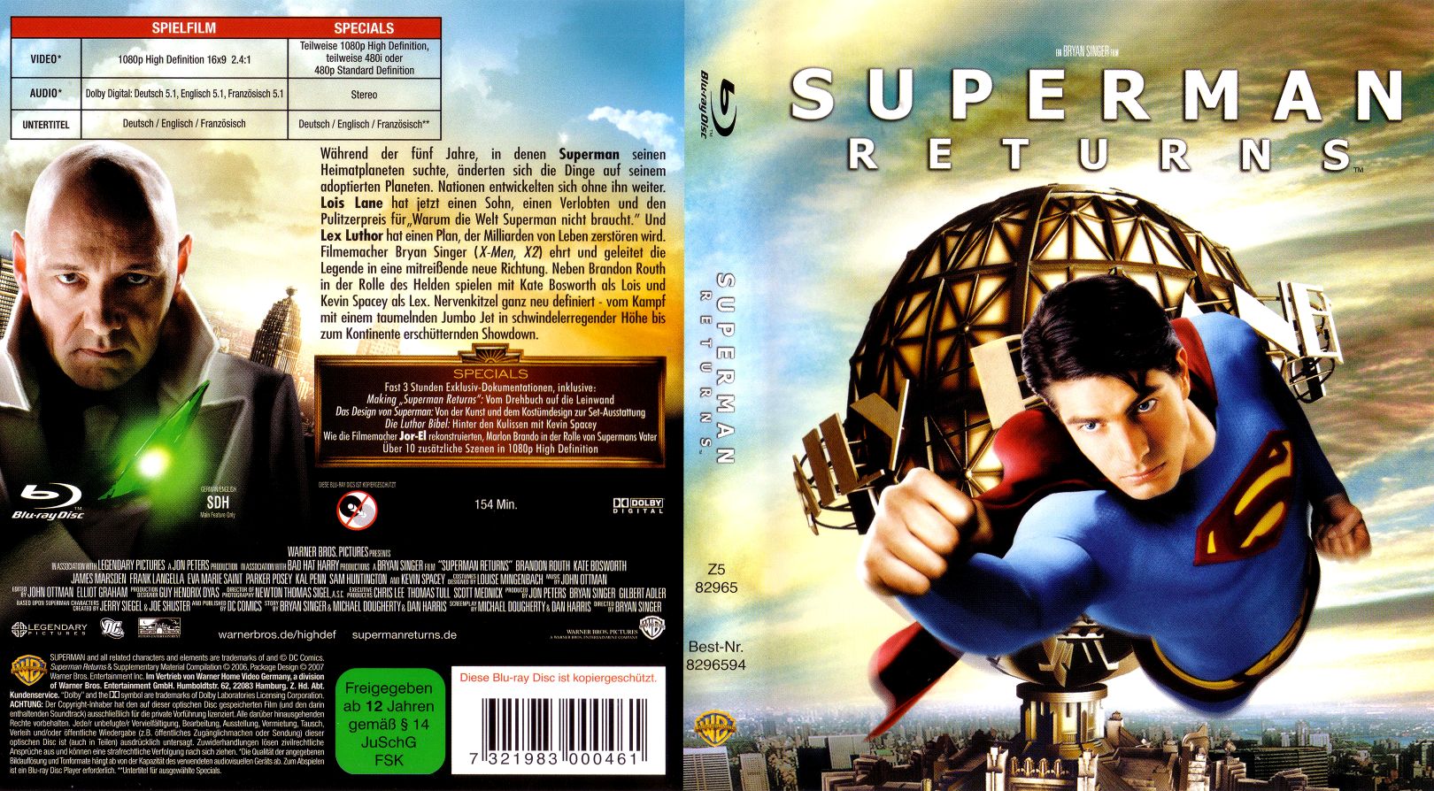 superman returns verkaufsversion | DVD Covers | Cover Century | Over 1. ...