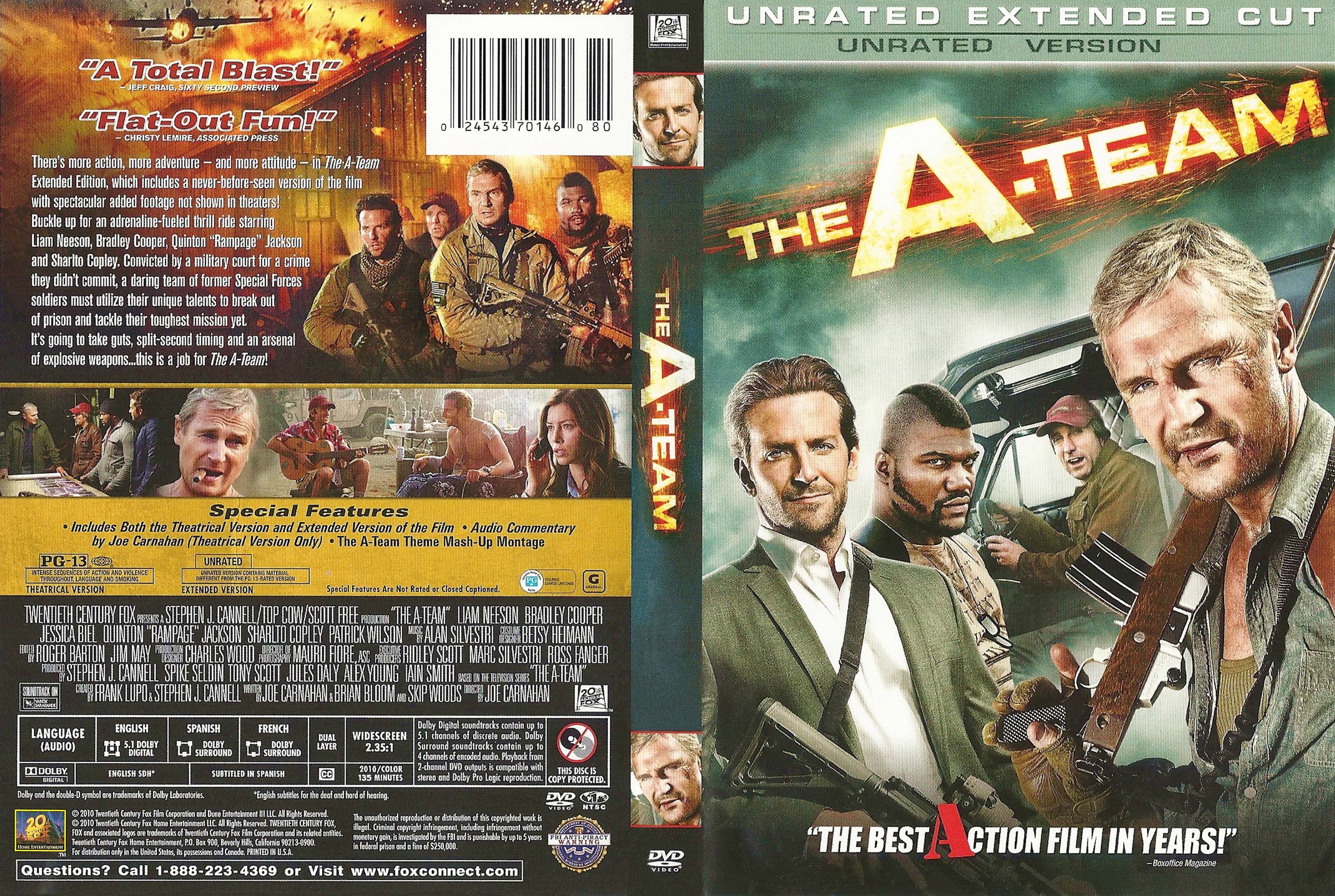 The A Team Unrated Extended Cut 2010 | DVD Covers | Cover Century ...