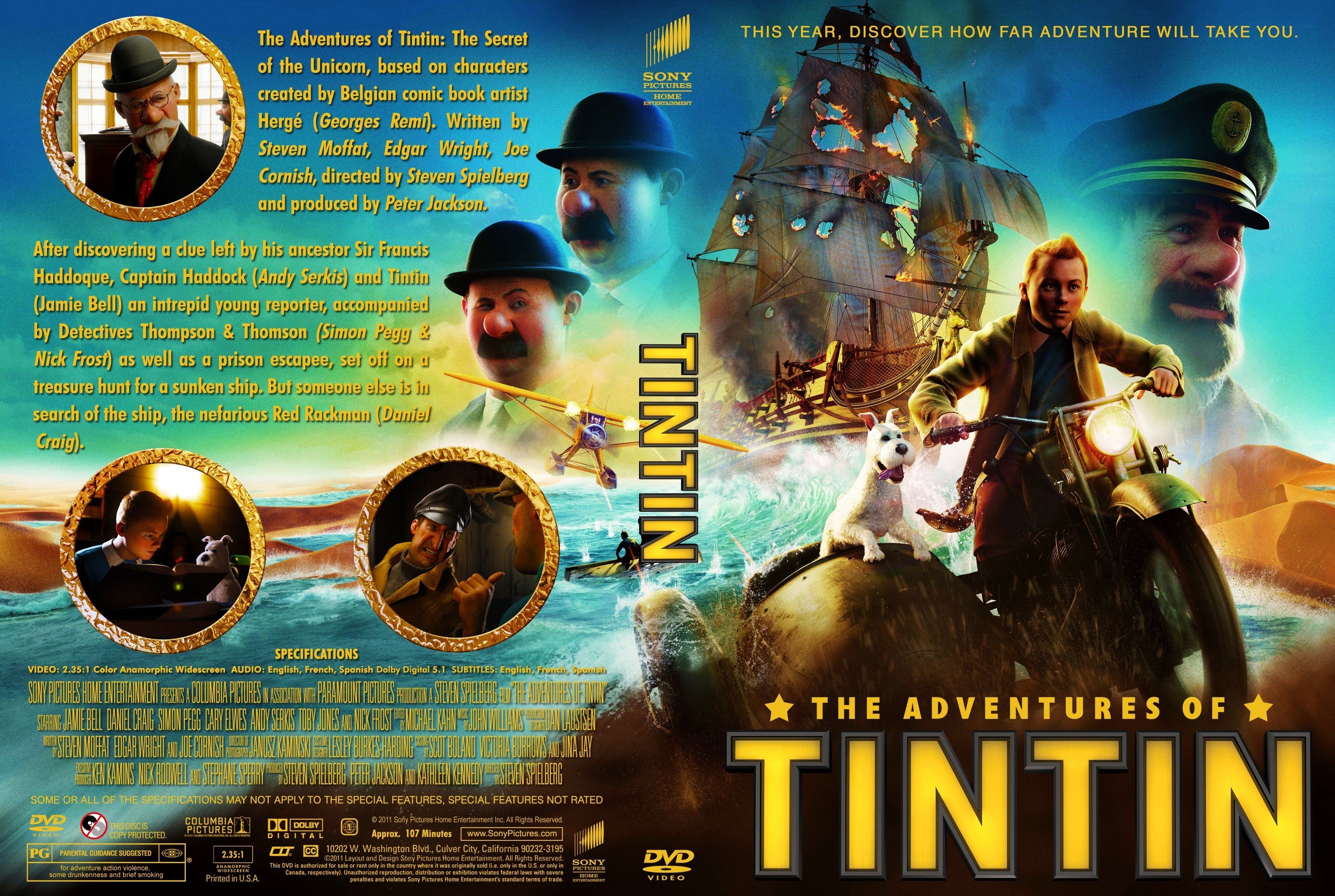 The Adventures Of Tintin 2011 1 | DVD Covers | Cover Century | Over 1. ...